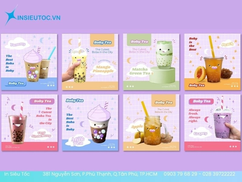 tờ rơi trà sữa