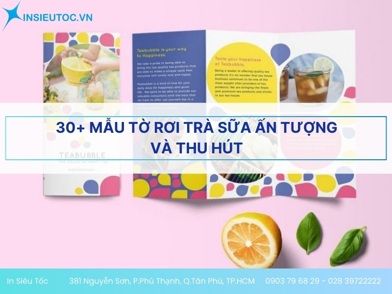 tờ rơi trà sữa