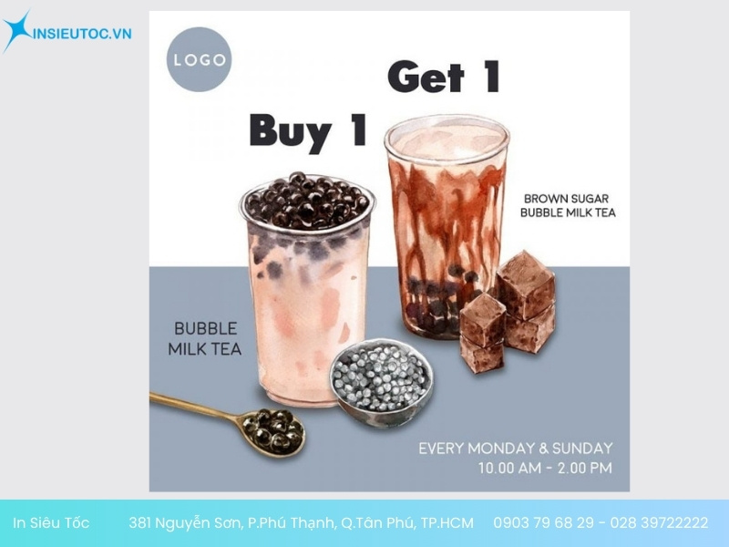 tờ rơi trà sữa đẹp