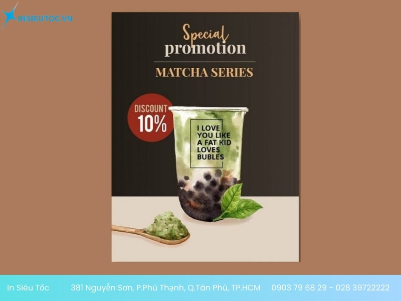 tờ rơi trà sữa đẹp