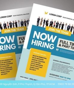 tờ rơi tuyển dụng đẹp