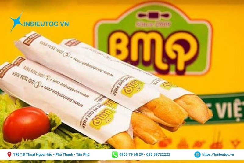 In túi giấy đựng bánh mì que Pháp BMQ