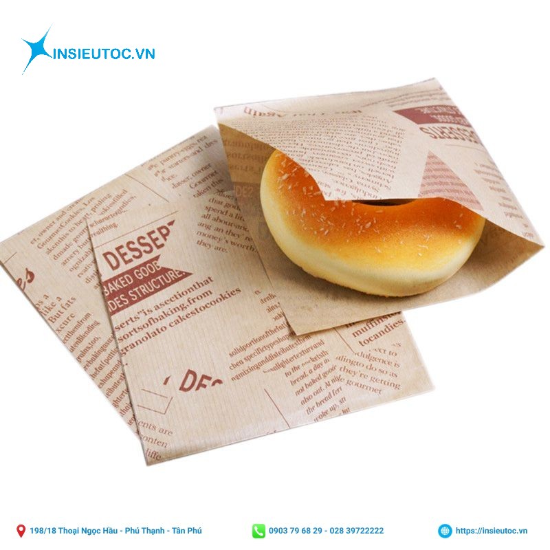 túi giấy tam giác in chữ giá rẻ