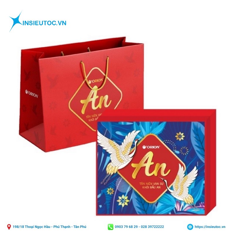 Thiết kế túi giấy quà tặng cho Orion