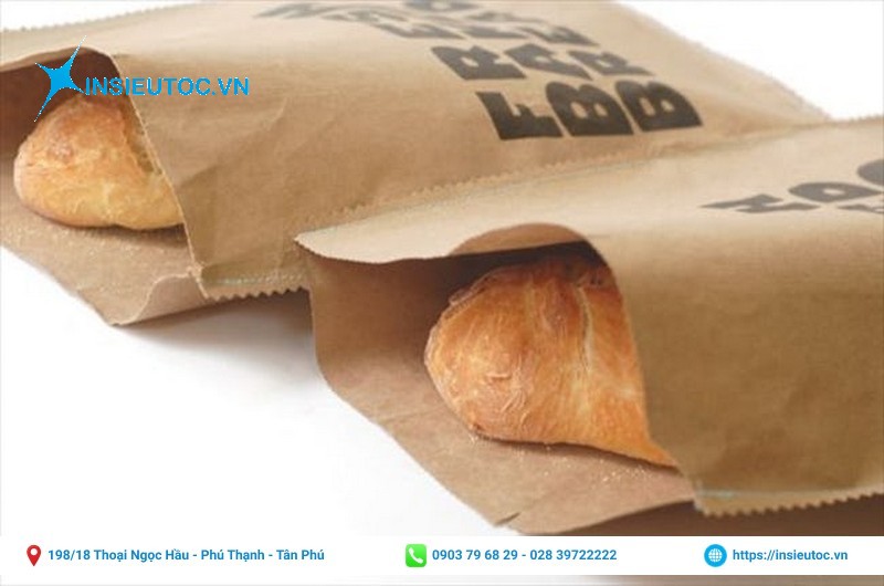 túi kraft không có hông nhỏ gọn tphcm