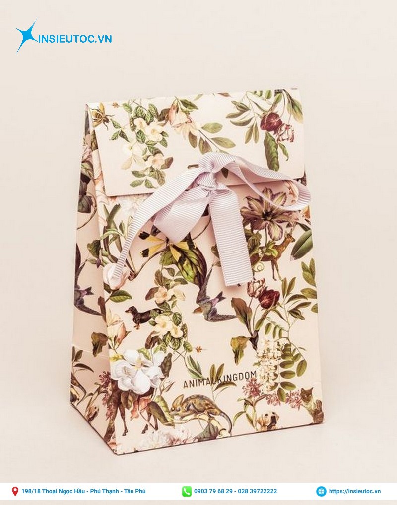 In túi giấy họa tiết