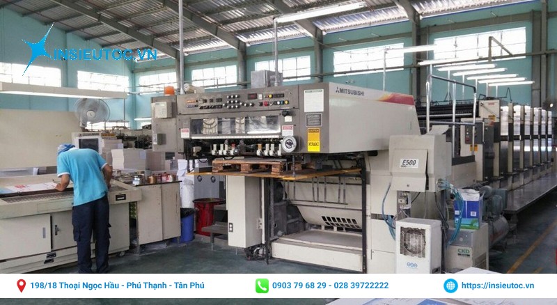 Xưởng in túi giấy xi măng của In Siêu Tốc