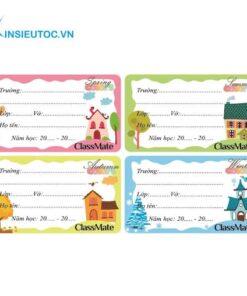 Dịch vụ in nhãn tập học sinh giá rẻ