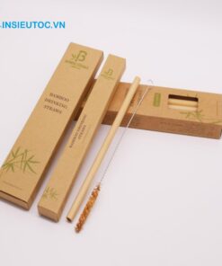 Mẫu hộp giấy kraft đựng ống hút