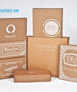 hộp giấy kraft đa dạng kiểu dáng và kích thước
