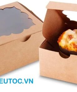 hộp giấy kraft đựng bánh
