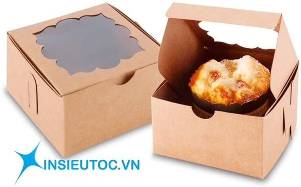 hộp giấy kraft đựng bánh