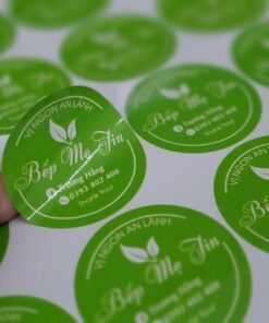 logo decal giấy