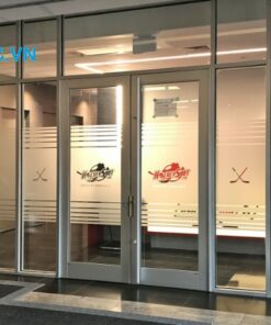 Decal dán kính mờ dễ lau chùi