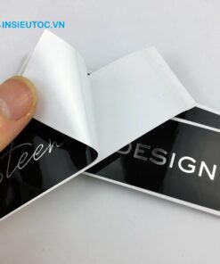 Tem nhãn decal nhựa có tính thẩm mỹ cao