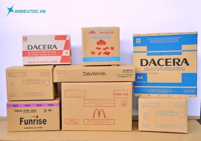 in thùng carton số lượng ít