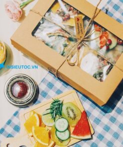 hộp giấy kraft đựng bánh