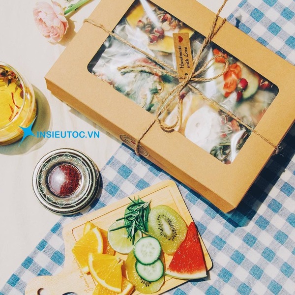 hộp giấy kraft đựng bánh