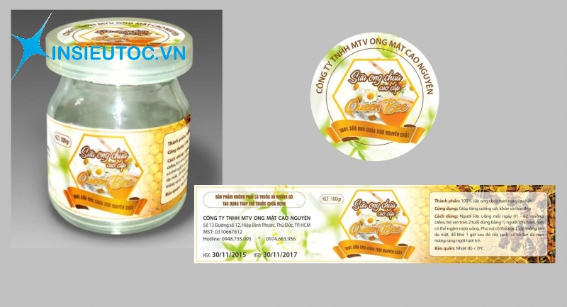 Nhãn chai truyền tải thông tin sản phẩm tốt