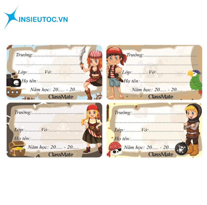 In nhãn vở đẹp khơi nguồn sáng tạo