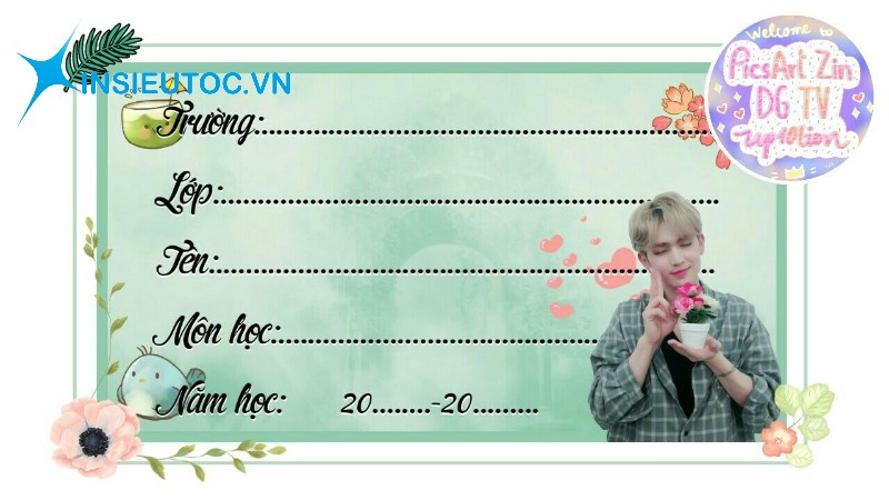 In nhãn vở tạo hào hứng cho học tập