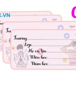 Nhãn vở đẹp tạo động lực học tập