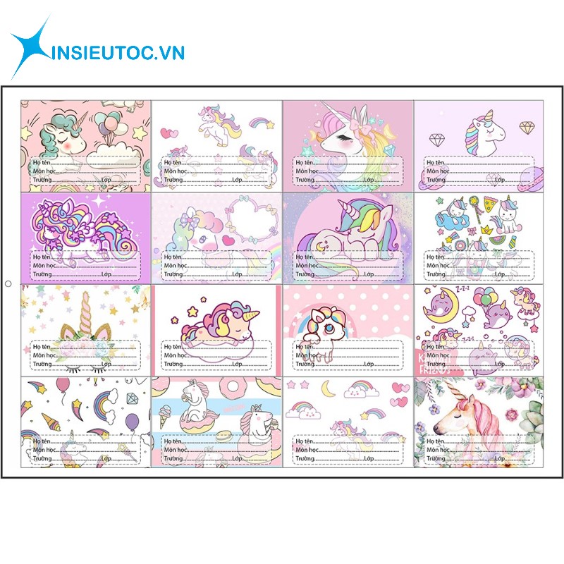 In nhãn vở thẩm mỹ cao