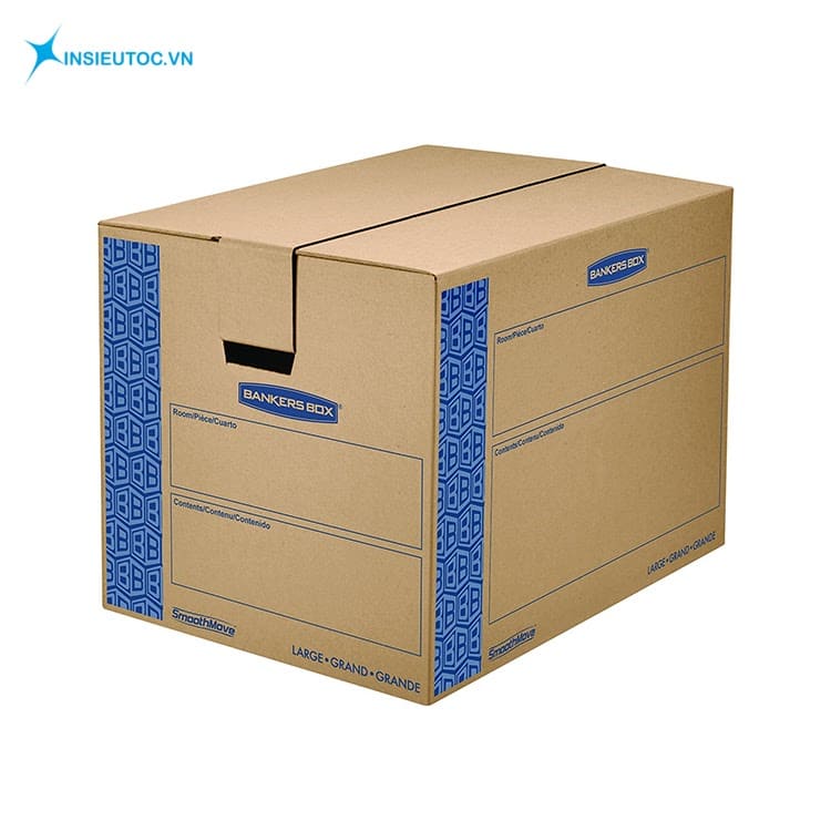 Mẫu thùng carton có khoét lỗ cầm tay