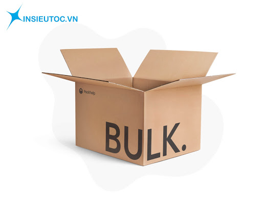 Thùng carton in chữ đơn giản
