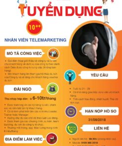 nhân viên chăm sóc khách hàng poster tuyển dụng