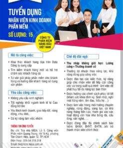 Poster tuyển dụng chi tiết các thông tin cần thiết