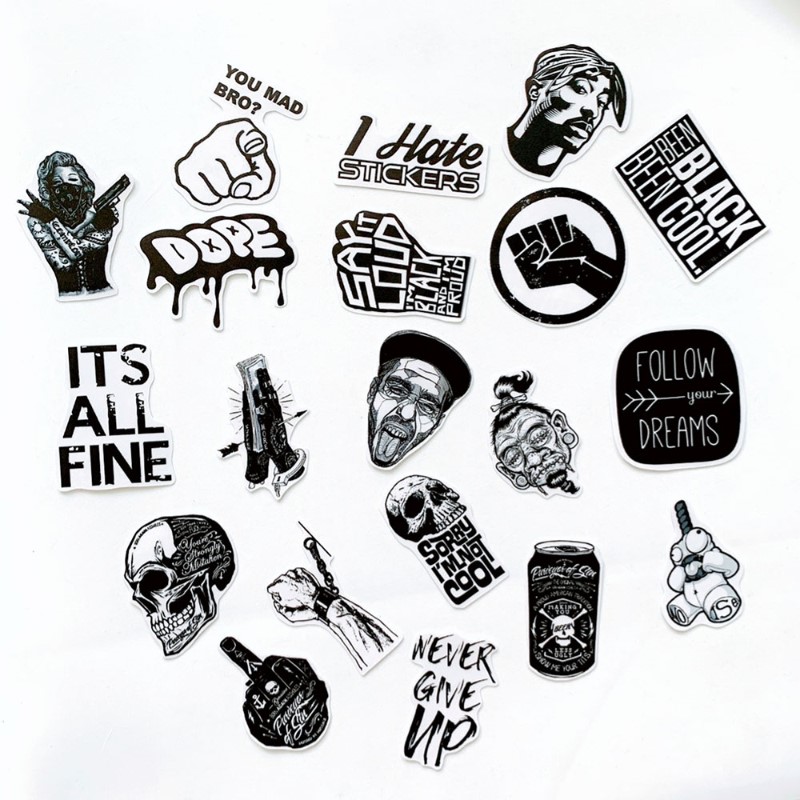 Sticker cool ngầu bằng decal chống nước