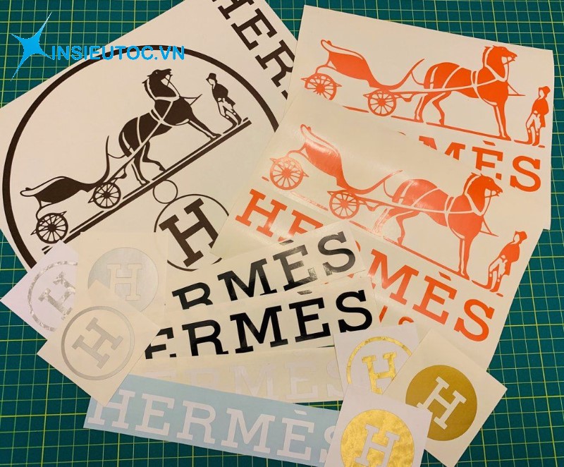 in nhãn logo dán được thiết kế theo yêu cầu tại In Siêu Tốc VN