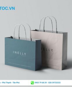 Túi giấy đơn giản dành cho shop thời trang