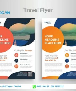 beautiful travel flyer