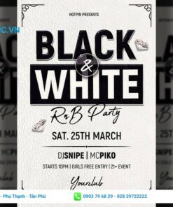 các mẫu tờ rơi đen trắng