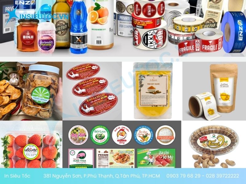 Decal tem nhãn dán sản phẩm Decal tem nhãn dán sản phẩm