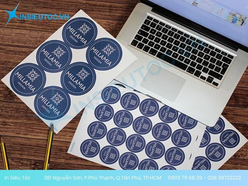 Decal tem tròn công ty Vĩnh Phát sản xuất Decal tem tròn công ty Vĩnh Phát sản xuất