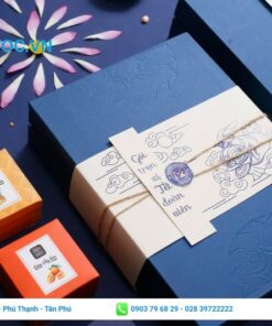 Hộp giấy cao cấp phối hợp nhiều màu sắc