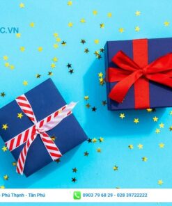 Mẫu hộp quà tặng nhỏ xinh phối nơ
