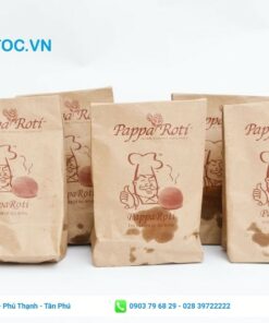 Túi giấy đựng bánh mì ngọt dạng xếp