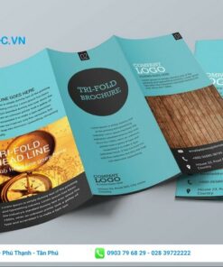 kích thước brochure gấp 3 cực chuẩn