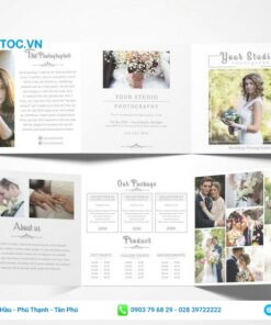 mẫu brochure gấp 3