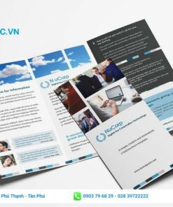 mẫu thiết kế tờ rơi gấp 3 đẹp