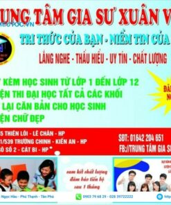 mẫu tờ rơi của trung tâm gia sư được khách hàng yêu thích