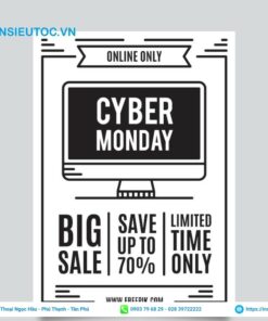 mẫu tờ rơi đẹp đen trắng