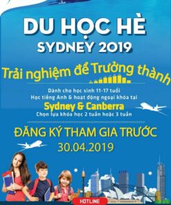mẫu tờ rơi du học hè sydney