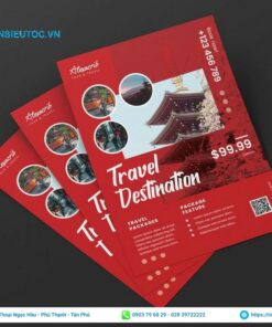 mẫu tờ rơi du lịch bắt mắt