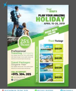 Mẫu tờ rơi du lịch đẹp
