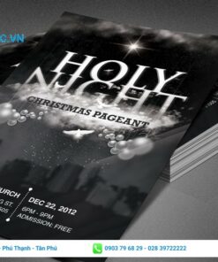 mẫu tờ rơi sự kiện đen trắng